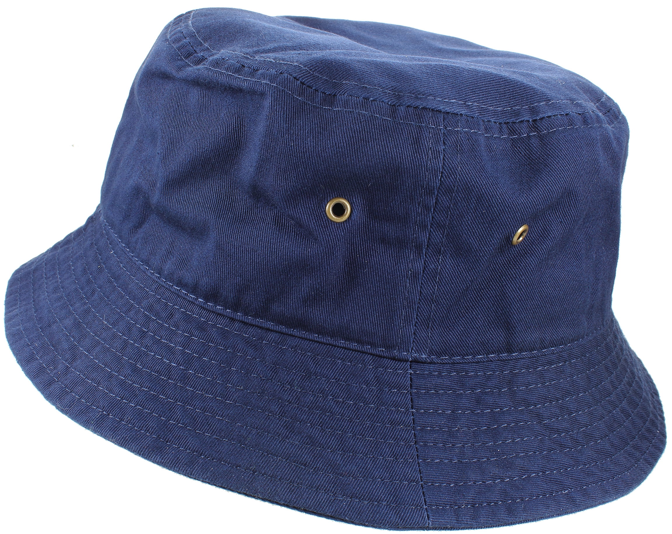 Sun Men's Cotton Reversible Bucket Fisherman Bush Hat in Stone or Navy 