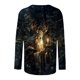 thumbnail image 3 of Neewe Womens Crewneck Long Sleeve Tops MXsual Dots Fall Christmas 2025 Tshirts Shirts, 3 of 5