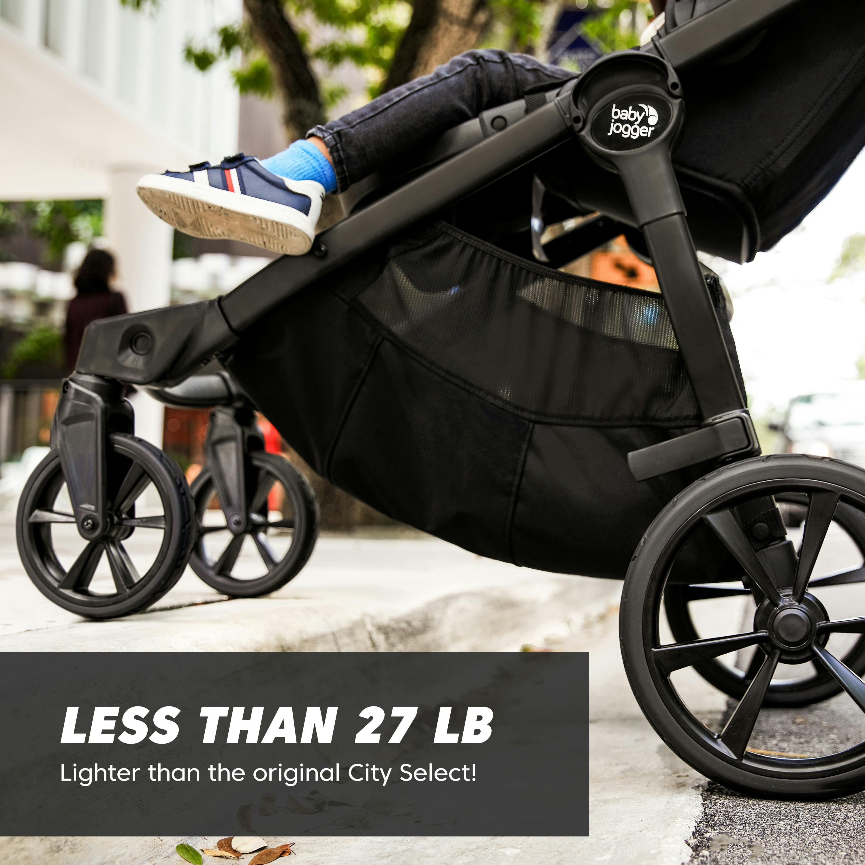 Baby Jogger City Select 2 Single-to-Double Modular Travel System, Radiant Slate