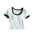thumbnail image 2 of Nmnitkp Women's Pajamas Summer It Is Light And Breathable With Chest Pads & Short-sleeved T-shirts Tops And 100Cotton Pajamas, 2 of 6
