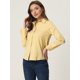thumbnail image 3 of CamiDe Mujer Con Cuello De SolaY Mangas Largas Enrolladas Con Botones Amarillo M, 3 of 6