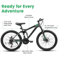 thumbnail image 3 of ESRIDOM 26" Mountain Bike for Adults, 21 Speed Full Suspension MTB, Dual Disc Brakes, High Carbon Steel Frame, 85% Pre-Assembled, for Men & Women, 3 of 8