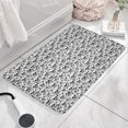 thumbnail image 3 of Black White Skull Pattern Flannel Non Slip Door Rugs,Washable Door Mats Indoor,Decorative Door Mats,Dirt-Resistant and Absorbent Doormat for Entrance,Bedroom,Kitchen,Bathroom,31.5x17in(80x43cm), 3 of 4