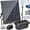 Blue 1, variant on POPOSOAP 25W Solar Water Pump and Pond Filter System, Solar Powered Fountain Pump with Filter Box, 160GPH, for Outdoor Fish Ponds, Waterfalls and Gardens