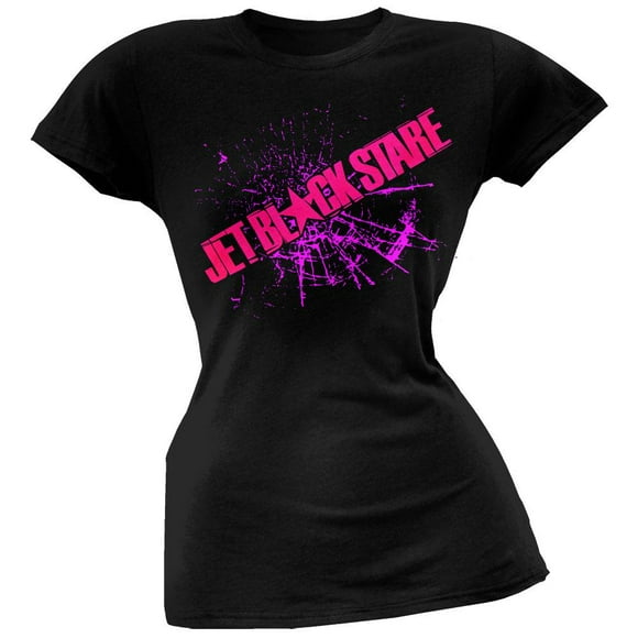 Jet Black Stare - T-Shirt Juniors Brisé