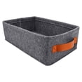 thumbnail image 1 of MasteelfCA 1 Pc Folding Storage Basket Rectangular Container Home Simple Storage Box (Grey), 1 of 7