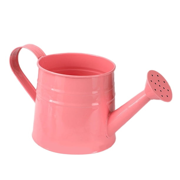 Regadera de diseño vintage, ligera, para jardinería de exterior. Rosa