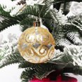 thumbnail image 4 of CNKOO 12Pcs 6cm Christmas Decoration Ball Printed Surface Matte Hand Painted Transparent Texture Xmas Tree Hanging Ball for Christmas, 4 of 8