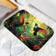 thumbnail image 6 of 1pc Hummingbirds in Tropical Absorbent Non-Slip Bathroom Thickened Flannel Rug Decor,Soft,Quick Drying,Suitable For Indoor/outdoor Use,Bathrooms,Bedrooms,Kitchens,Terrace,Laundry Rooms,16"x24", 6 of 9