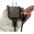 thumbnail image 1 of iPhone 18W/20W Cable Protector, Classic USB-C Charger, Black Charging Cable Protector, Clear Wave Shape TPU Charging Protective Case, 1 of 7