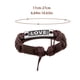 thumbnail image 3 of Pulsera para mujer, regalo para mujer, pulsera de cuero con letras tejidas a mano de varias capas, elegante conjunto de joyas para mujer y hombre., 3 of 5