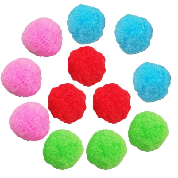 Jindong Children Water Toy Reusable 12 Pieces Water Toy Beach Ball Absorbent Cotton Ball Absorbent Cotton Ball Water Bouncing Ball