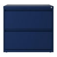 thumbnail image 5 of Home Square 2 Drawer Metal Lateral 101 Filing Cabinet Set in Navy (Set of 2), 5 of 5
