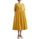 thumbnail image 1 of Vestido suelto de mujer con bolsillos Manga corta Vestido informal de vacaciones MABOTO Vestido, 1 of 7