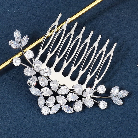 ADDHAT Rhinestone Wedding Headdress Elegant Bridal Hair Accessory for Weddings, Parties, and Special Occasions