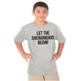 thumbnail image 3 of Let The Shenanigans Begin St Patricks Crewneck T Shirts Boy Girl Teen Brisco Brands L, 3 of 5