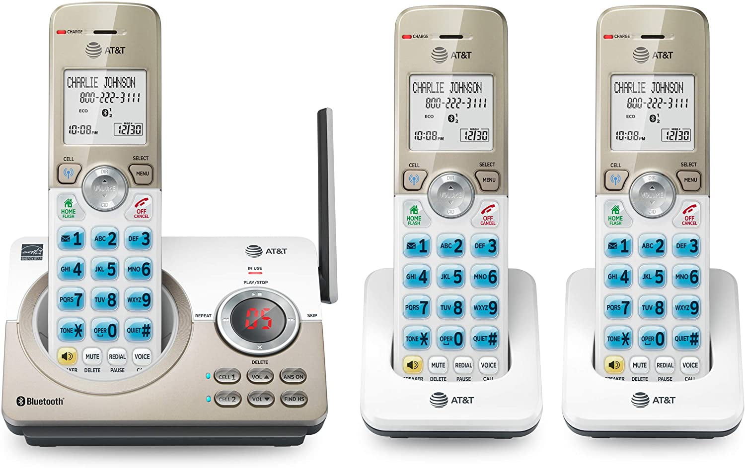 AT\u0026T DL72319 DECT 6.0 3-Handset 