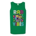 thumbnail image 3 of Rad 90's Vibes Vintage Mens Graphic Tank Top, Kelly, Large, 3 of 5