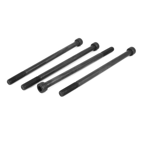 

M10x180mm Metric 12.9 Alloy Steel Hex Socket Head Cap Screws Bolts Black 4Pcs