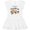 AA-White, variant on Inktastic Merry Christmas Cute Sloth with Santa Hat and Lights Girls Baby Dress