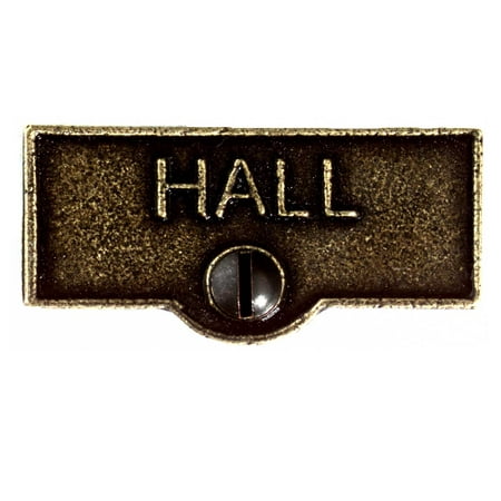 Switch Plate Tags HALL Name Signs Labels Cast