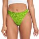 thumbnail image 1 of Balery Lime green glitter Tangas de Algodón para Mujer con Estampado – Ropa Interior Sexy, Transpirable, G-string-Small, 1 of 6
