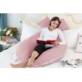 thumbnail image 2 of U Shaped Pregnancy Pillow, Maternity Full Body Pillow for Sleeping, Reading, Nursing, Watching TV,Sleeping Pillow for Pregnant Women and Side Sleepers with Removable Cover, 2 of 3