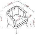 thumbnail image 5 of Furniture of America Elvie Fabric Accent Chair in Pink Lillac, 5 of 5