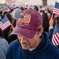 thumbnail image 4 of 1776-2026 250 Years Baseball Hat Running Adjustable Fit Patriotic Embroidered Cap for 250 Anniversary USA Gifts for Men Women, 4 of 7