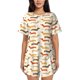 thumbnail image 1 of Balery Dachshund Conjunto de Pijama para Mujer con Estampado, Dos Piezas de Manga Corta y Shorts, Ropa de Dormir Suave con Cuello Redondo y Bolsillos-Small, 1 of 6