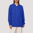 thumbnail image 2 of Plus Size Hooded Coat with Drawstring Waist Long Sleeve Casual Outerwear for Women Everyday Versatile Layering Piece, 2 of 4