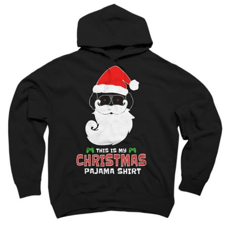

This Is My Christmas Pajama Shirt Gamer Video Game Santa Black Graphic Pullover Hoodie - Design By Humans M