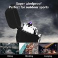 thumbnail image 3 of Windproof Lighter, Waterproof Lighter Dual Arc Lighter Electric Lighter With Led Flashlight, Rechargeable Usb Lighter Flameless Plasma Lighter With La, 3 of 5