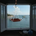thumbnail image 5 of Leather Bird Feeder Hanging Outdoor Patio Garden Decoration With Metal Chain For Bird Feeding, 5 of 5