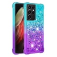 thumbnail image 2 of Funda para Samsung Galaxy S21 Ultra 5G Transparente con Brillos Carcasa Protectora Antigolpes con Glitter Brillante, 2 of 5