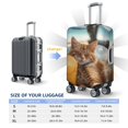 thumbnail image 5 of Bingfone Relaxing Cat With Orange Juice Luggage Cover Washable Suitcase Cover Protector Anti-scratch Suitcase cover Fits 18-32 Inch Luggage (No luggage included), 5 of 8