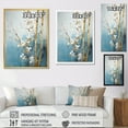 thumbnail image 2 of Designart "Blue And Gold Bamboo In Minimalism" Bamboo Picture Framed Wall Art Living Room, 2 of 5