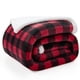thumbnail image 3 of Manta BEDELITE Sherpa de forro polar rojo negro 127 x 152 cm, 3 of 7