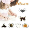 thumbnail image 5 of Halloween Cookie Cutters Set - Stainless Steel Holiday Cookie Cutter with 5 Shapes - Pumpkin, Ghost, Bat, Cat and Witch's Hat Cookie Molds for Halloween Food Party Decors(1Pcs), 5 of 9