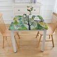 thumbnail image 3 of BANET  Winter Forest Trees Christmas Tablecloth- Green Festive Table Cover for Home, Dining Room, Holiday Décor, Banquets, Holiday and Special Events White, 3 of 7