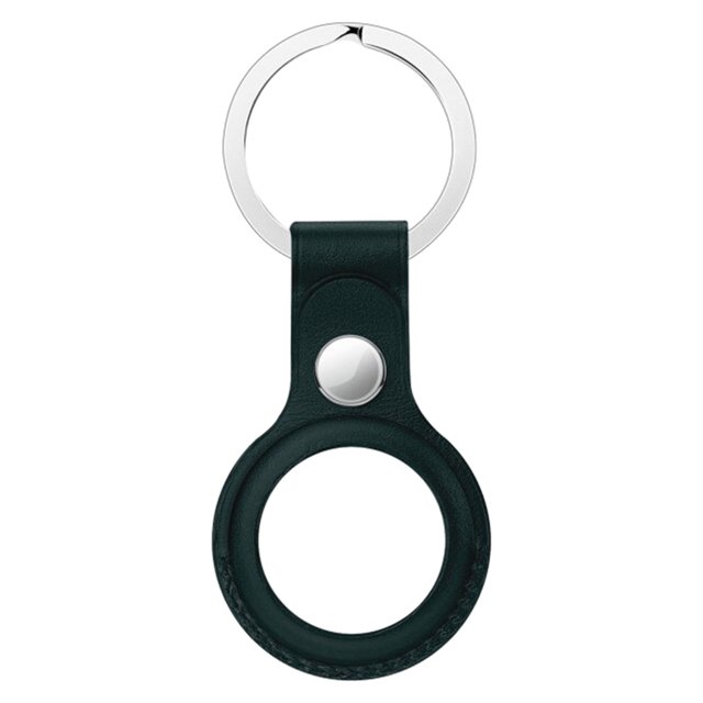 Para AirTag Funda de cuero Funda de llavero Funda protectora de rastreador de piel