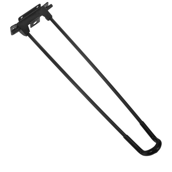HEALEEP Folding Hairpin Table Legs Metal For Living Room Furniture Black 1Pack