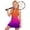 Z-Orange85, variant on CAIVO Child Girls Athletic Dress Summer Fashion Gradient Sleeveless Zipper Stand Collar Kids Mini Tennis Shift Dresses For Sportswear