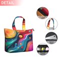 thumbnail image 2 of Colorful Tie Dye Flow Ball Pattern Travel Tote Bags for Women Carry On,Large Weekender Bags for Women Travel,Multi Functional Duffle Bag for Work,Shopping,Sports, 2 of 5