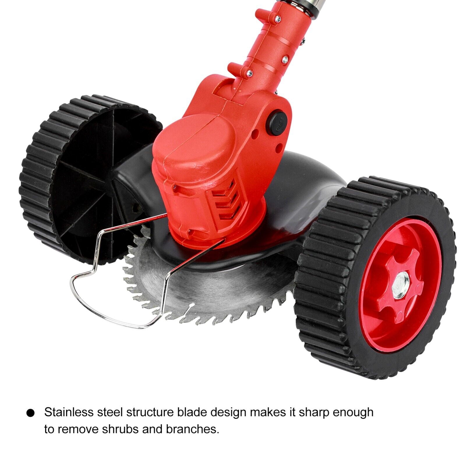 Electric Weed Eater Wacker, Grass Trimmer Weed Lawn Edger Eater, 24V 650W Cordless Grass String Trimmer Cutter, Weed Wacker with 2 Battery