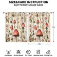 thumbnail image 2 of Mushroom Curtains-Blackout Curtains Bedroom Decor Living Room Darkening Grommet Window Drapes 2 Panels Set 42x54 inch, 2 of 2