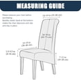 thumbnail image 6 of LKJYER Velvet Stretch High Back Parsons Chair Covers Set , Removable Spandex XL/Oversized Extra Large Size Dining Room Chair Covers Slipcovers, Seat Protectors for Dining Room Banquet Decor, 6 of 7