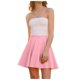 thumbnail image 2 of Faldas de Verano Cortas de Mujer Falda de Color Sólido de Línea A, Falda Media Casual para el Uso Diario de Primavera, 2 of 6