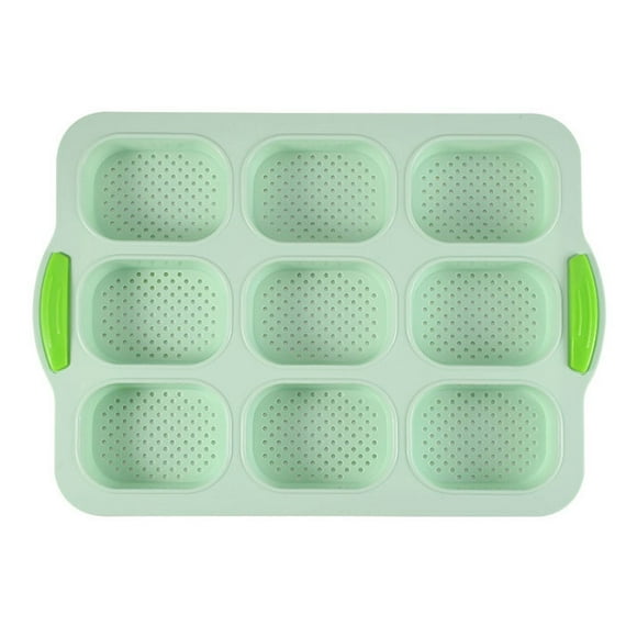 SMihono Kitchen Organizers and Storage 9 Oval Baguette Mold French DIY Small Bread Bakeware Mold Non-stick Baking Tools Kitchen Gadgets Must Have 2023