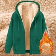 cfhntfmh Men's Sherpa Lined Hoodie Jacket Winter Warm Heavyweight Zip ...